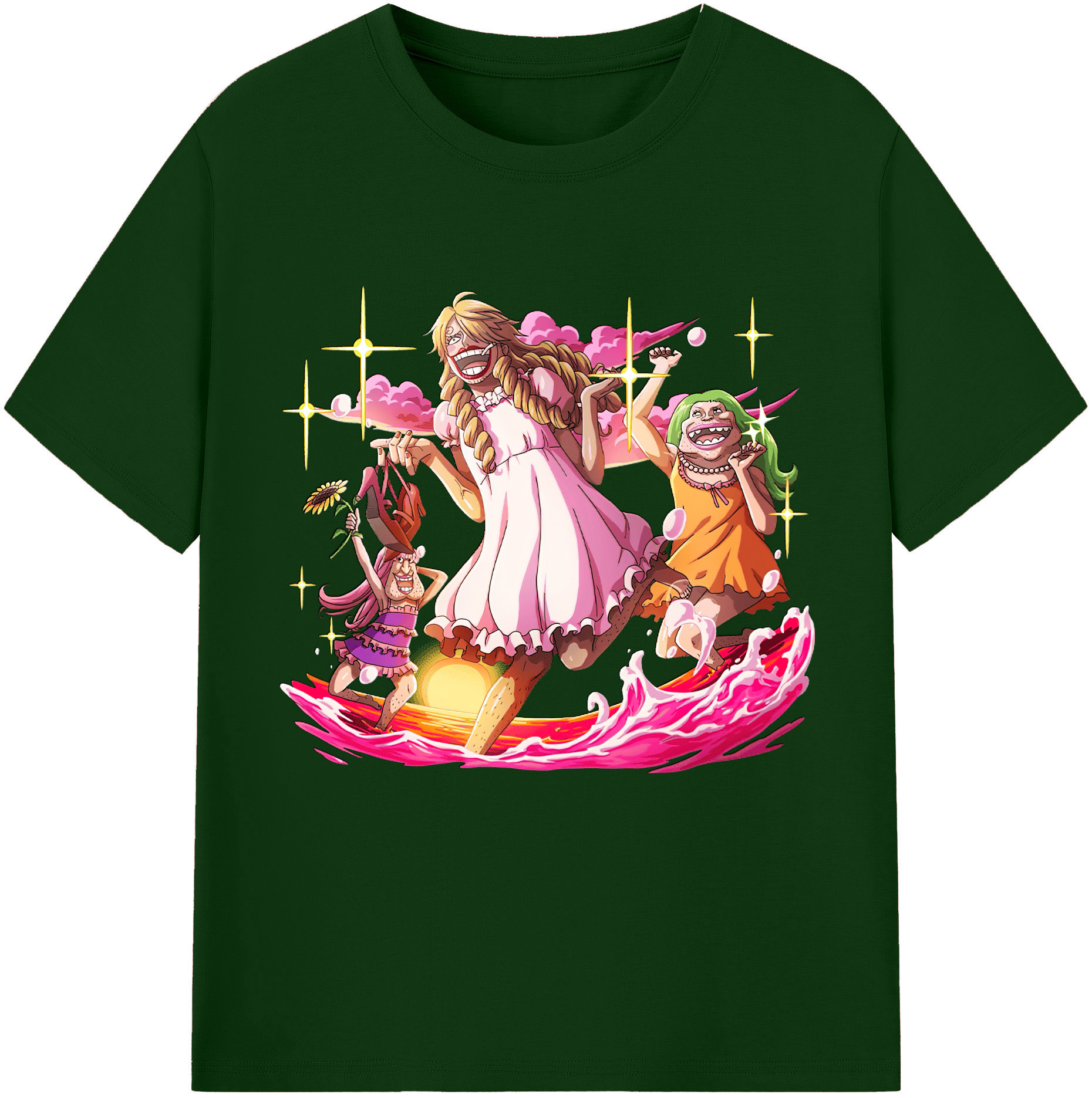 ワンピース サンジ ONE PIECE Sanji 綿100％半袖Tシャツ（フロントプリント）